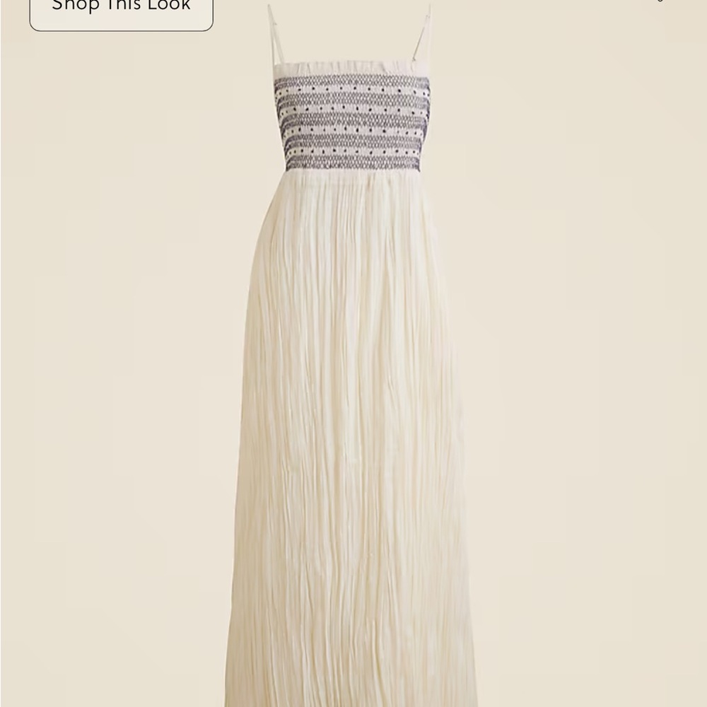 J. Crew Catania crinkled dress